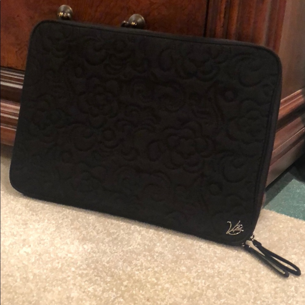 Vera Bradley Quilted Black Laptop Case